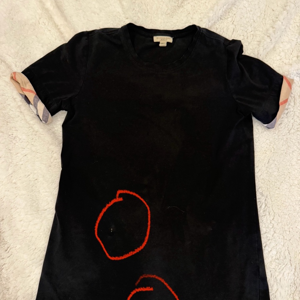 Burberry Black Crew Neck Top - Picture 2 of 4